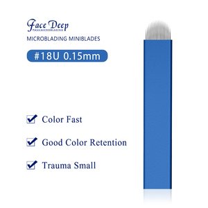 <span class=keywords><strong>Agujas</strong></span> de <span class=keywords><strong>Microblading</strong></span> Desechables Face Deep <span class=keywords><strong>NANO</strong></span> de 0.15mm, Cuchilla Flexible para Maquillaje Permanente, con Caja - Product Image 6