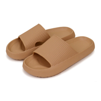 Chaussons d'intérieur en EVA respirants et abordables – Claquettes ultra-douces à plateforme épaisse, motif imprimé, anti-odeur, légères et antidérapantes pour l'été