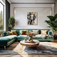 Peinture à l'huile abstraite moderne personnalisée peinte à la main sur toile avec des caractéristiques imperméables et écologiques, originale pour la décoration murale