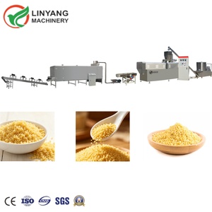 Ligne de production automatique de <span class=keywords><strong>couscous</strong></span> instantané soufflé par extrusion à double vis, équipement de fabrication de grains de <span class=keywords><strong>couscous</strong></span> artificiels - Product Image 2