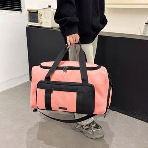 Unisex Wear-Resistant Oxford Fabric Light <b>Weight</b> Front Zippered Pocket Crossbody Tote Sport Luggage <b>Backpack</b> Bag Travel <b>Backpack</b> - Product Image 6