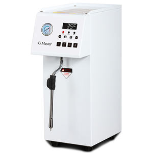 Économique efficace <span class=keywords><strong>Mousseur</strong></span> à lait actionné électrique double vapeur machine à mousser le lait acier inoxydable - Product Image 1