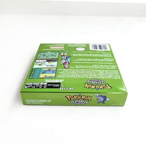 Leaf Green Version NTSC/ USA Holographic Metallic Foil Finish Video <b>Games</b> Box for gba <b>Game</b> Advance - Product Image 6