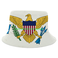 Chapeau Bob Yap Flag pour Femmes et Hommes, Chapeau de Pêcheur Patriotique, Casquette d'Été Anti-UV pour Voyage, Plage et Pêche
