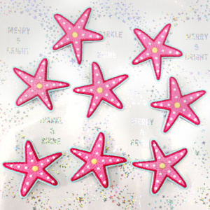 Parches Termoadhesivos de 3 Pulgadas con Diseño de Estrella de <span class=keywords><strong>Mar</strong></span> Bordada para <span class=keywords><strong>Ropa</strong></span> y Bolsos de Playa - ¡En Stock! - Product Image 1