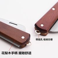 Couteau d'électricien pliable, lame droite non isolée, lame courbée, outil manuel de dénudage de fils en acier inoxydable, outil de coupe de câbles