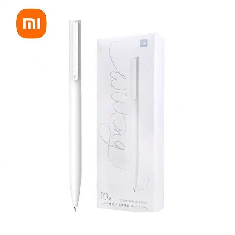 Original Xiaomi Neutral Pen 10er Pack Weiß Business Mi Familie Kugelschreiber Student Schreibstift