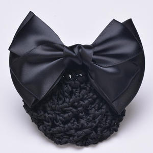 Mayorista Bowknot Net Barrette Hair Clip Bun Cover Hairnet Lazo de encaje Decoración <span class=keywords><strong>para</strong></span> Mujeres de Negocios Accesorios <span class=keywords><strong>para</strong></span> el cabello - Product Image 6