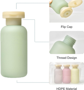Botella de Tónico Cosmético PET Transparente Personalizada de Lujo con Tapa de Cúpula, Diseño Esmerilado Suave al Tacto, Envase Vacío para Lociones para el Cuidado de la Piel - Product Image 2