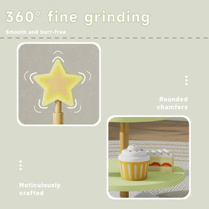 Forma di albero torta Stand in legno divertente giocattolo di varie torte ricca combinazione di gioco infantile esperienza <span class=keywords><strong>gioia</strong></span> di tè del pomeriggio regalo per bambini - Product Image 5