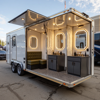 Maison en acier préfabriquée moderne de 40 pieds, 3 chambres, salon, extensible, utilisation extérieure, luxe, écologique, salle de bain