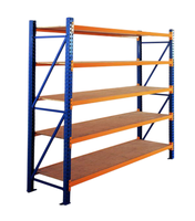 Étagère industrielle légère, rayonnage sélectif pour palettes, 5 niveaux, acier robuste, niveaux réglables, protection contre la corrosion, entrepôt