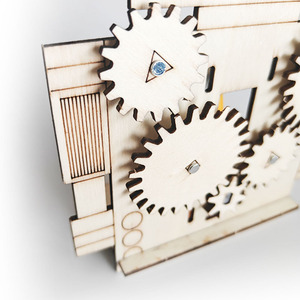 Kit d'assemblage de robot à engrenages en bois Hanwenge Factory Direct - Jouets éducatifs STEM <span class=keywords><strong>Montessori</strong></span> pour enfants de 4 à 14 ans, commande manuelle - Product Image 5