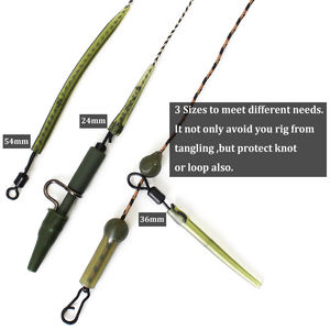 Karpervissen Accessoires Anti Wirwar Mouw <span class=keywords><strong>Mini</strong></span> Rubberen Karper Vissen Rigs Maken Verbinding Met Haak Terminal Tackle - Product Image 5
