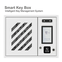 Caja Fuerte Inteligente de 15 Llaves con Sistema de Gestión de Llaves Inteligente, Lector RFID Montado en la Pared, Protección de Seguridad con Huella Dactilar y Reconocimiento Facial