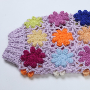 New 2024 Autumn Winter Fashion <strong>Cardigan</strong> Coats High Quality Ladies Allover <strong>Crochet</strong> Knitting Flower Patterns Purple <strong>Black</strong> <strong>Cardigan</strong> - Product Image 2