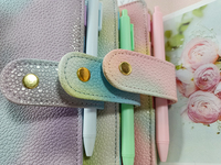 Classeur personnalisé en cuir pu, a5, a6, a7, 6 anneaux, Tie-dye, clip, planificateur d'argent, carnet de notes avec enveloppes d'argent, vente en gros