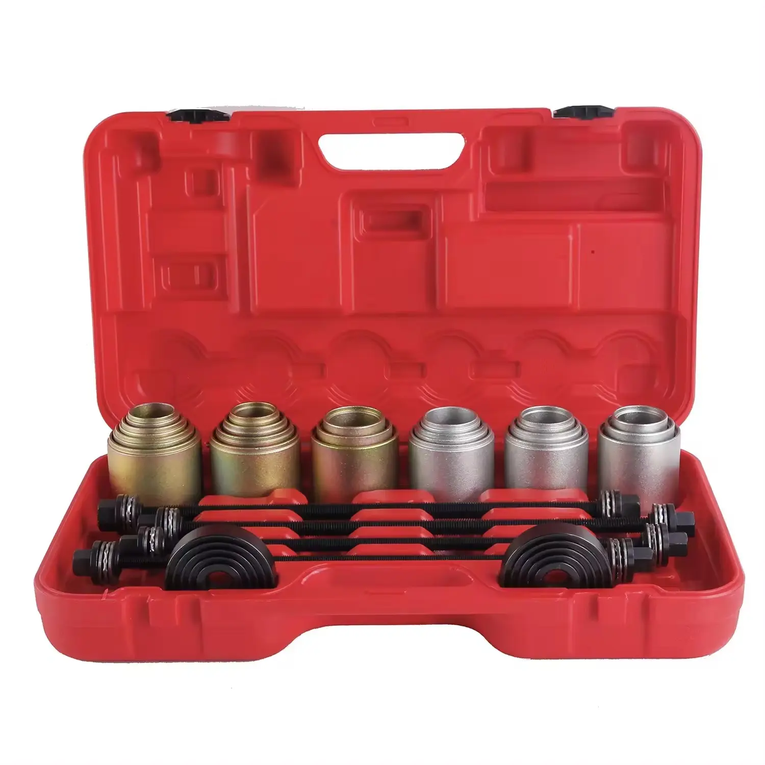 27PC phổ tay áo Kit Hướng dẫn sử dụng bushing loại bỏ công cụ sửa chữa xe công cụ-Dent nội bộ bánh xe lỗ mù mang bánh puller Hướng dẫn sử dụng