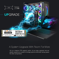 قرص صلب داخلي ICOOLAX NVMe بسعات 2 تيرابايت و1 تيرابايت و512 جيجابايت و256 جيجابايت، SSD M2 M.2 PCIE 3.0 للكمبيوتر المكتبي والمحمول