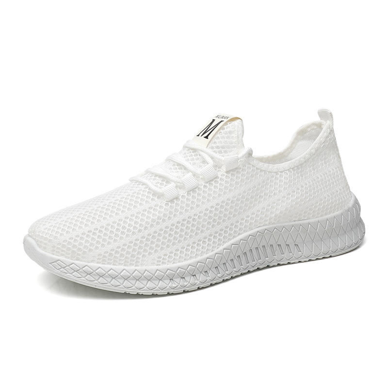 Chaussures en maille pour hommes standard M blanches