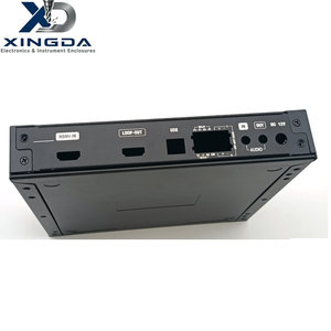 Boîtier en <span class=keywords><strong>aluminium</strong></span> sur mesure pour ports HDMI, USB, RJ45, encodeur/décodeur de signal HDMI, équipement de transmission vidéo industrielle - Product Image 4
