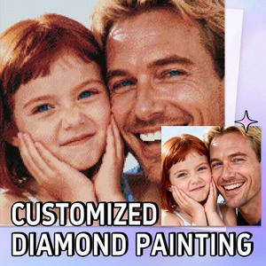 Alta Qualidade 1 peça Personalizado Diamond Art Kits de Pintura Estilo Retrato DIY Home Decor De Fotos Pessoais para Adultos Crianças - Product Image 1