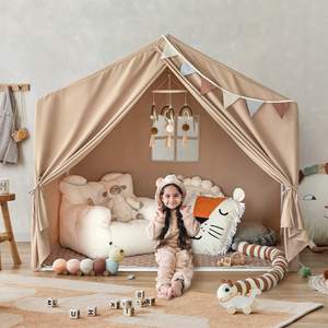 Tienda <span class=keywords><strong>de</strong></span> Campaña Infantil Personalizable, Tienda <span class=keywords><strong>de</strong></span> Campaña Grande para Niños y Niñas con Tapete Acolchado y Luces <span class=keywords><strong>de</strong></span> Cuerda - Product Image 5