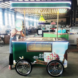 รถขายอาหารเคลื่อนที่ รถพ่วงขายขนมหวาน ของว่าง กาแฟ น้ำผลไม้ เครป ไอศกรีม ชานมไข่มุก พร้อมตู้แช่แข็ง - Product Image 5