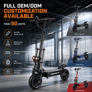 Potente Scooter Eléctrico Plegable de Doble Motor, 52V 24Ah, Alta Velocidad, para Negocios y Desplazamientos Diarios - Product Image 4