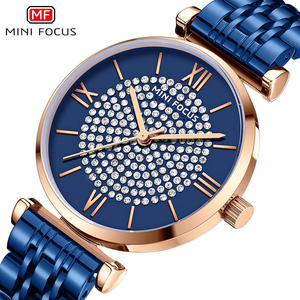 Montres pour femmes Mini Focus MF0334L MF 0334, étanches, mode décontractée, affaires, acier inoxydable, montres-bracelets pour femmes, Montre Femme - Product Image 1