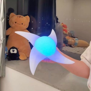 Shuriken Spirale Éolienne Lumineuse avec Son, Jouet Rotatif, Accessoire d'Arme de Cosplay Ninja Anime pour Enfants - Product Image 2