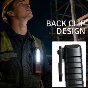 Linterna LED Multifuncional Portátil, Lámpara de Trabajo con Clip de Bolsillo Giratorio 180°, Imán, Luces de Reparación, Recargable Tipo C - Product Image 6