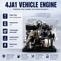 Moteur diesel SCDC ISU 76 kW 103 ch 3600 tr/min 4JA1 refroidi par eau pour camionnette, camion léger et fourgonnette