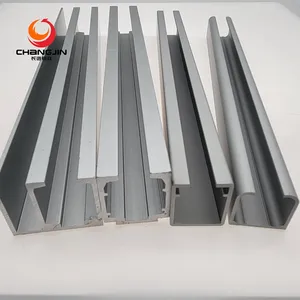 China Factory Custom ized Aluminium profile Extrusion schienen platte Doppel vorhangs chiene