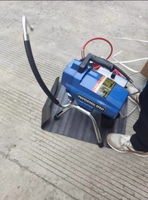 Nouveau pulvérisateur de peinture sans air portable sur chariot, pulvérisateur de peinture au latex avec pistolet et tuyau pour la décoration de bâtiments