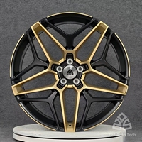 722Auto Nouvelles jantes en alliage d'aluminium forgé 18-20 pouces 5 branches concaves de course 5x112 5x114.3 5x120 Argent brillant pour Audi Q7 Q8 et Porsche Cayenne
