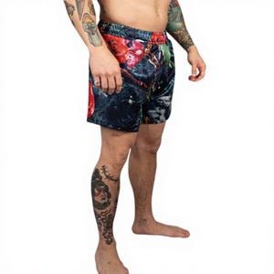 Shorts MMA unisexe à impression par sublimation, coupe ample, en mesh, séchage rapide, extensible, durable, pour entraînement athlétique et arts martiaux brésiliens - Product Image 3