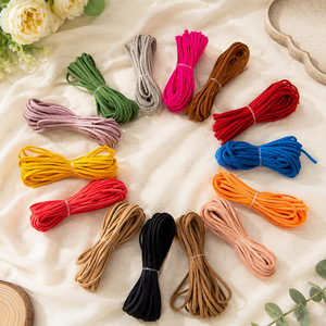 3mm Korean suede cord, craft material for bracelets, necklaces, <b>braiding</b> rope, DIY jewelry accessories. - Product Image 2