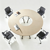 Table de conférence pliante moderne, table de formation et de réunion modulaire pour bureau, avec roulettes
