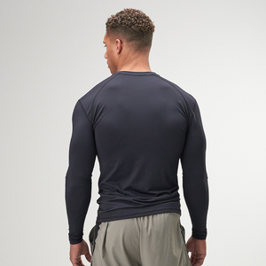 <span class=keywords><strong>Camiseta</strong></span> Deportiva de Compresión para <span class=keywords><strong>Hombre</strong></span> Ingor, Personalizada, de <span class=keywords><strong>Manga</strong></span> <span class=keywords><strong>Larga</strong></span>, Absorbente de Humedad, Negra, <span class=keywords><strong>Ajustada</strong></span>, para Correr y Gimnasio - Product Image 2