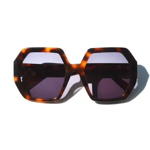 Sifier Wholesale Hot Oversize Big Frame Hexagonal Sunglasses Fashion Sunglasses Newest 2022