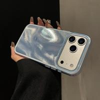 Coque de téléphone haut de gamme à motif sable laser pour iPhone 18 Pro Max, étui de protection PC TPU pour iPhone 17 16 Pro Max LZ208