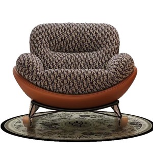 Fauteuil à bascule moderne et simple, <span class=keywords><strong>chaise</strong></span> de balcon et de salon domestique, fauteuil de sieste pour chambre à coucher – options inclinables et assises - Product Image 5