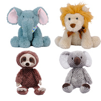 2024 nouvelles peluches jouet mignon forêt Jungle animaux en peluche éléphant singe zèbre girafe Lion animaux en peluche jouets usine