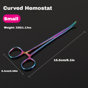 Pinzas Hemostáticas de Acero Inoxidable Coloridas, Pinzas para Ventosas, Extractores de Pelo de Mascotas, Removedor de Anzuelos de Pesca, Herramientas Multifuncionales - Product Image 5