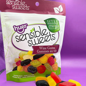 Toptan özel açılıp kapanabilir plastik yummy ayı sakızlı şeker temizle pencere kilitli ile yiyecek torbası stand up - Product Image 6