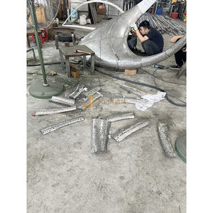 Escultura de Arte Moderna Abstracta de Metal 316, Estatua de Acero Inoxidable para Vestíbulo de Hotel - Product Image 4