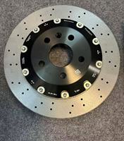 Kit Rotor Cakram Keramik Karbon Mobil Berkualitas Tinggi Baru 380-405mm 50% Meningkatkan Performa Rem, Peningkatan Part untuk Tesla Model 3