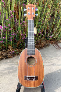 Precio al por mayor marca aiersi 21 pulgadas Koa <span class=keywords><strong>piña</strong></span> soprano <span class=keywords><strong>ukelele</strong></span> logotipo personalizado hecho <span class=keywords><strong>ukelele</strong></span> guitarra instrumento musical fábrica - Product Image 4