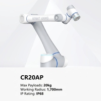 DOBOT CR20AP IP68 Robot Colaborativo Industrial Resistente al Agua y al Polvo con Capacidad de Carga de 20 kg, Brazo Robótico de 6 Ejes y Alcance de 1700 mm para Entornos Hostiles